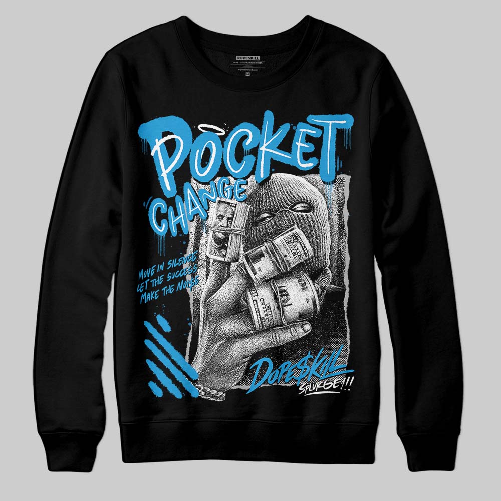 Military Blue 4s superstreetwear Sweatshirt Pocket Change Graphic
