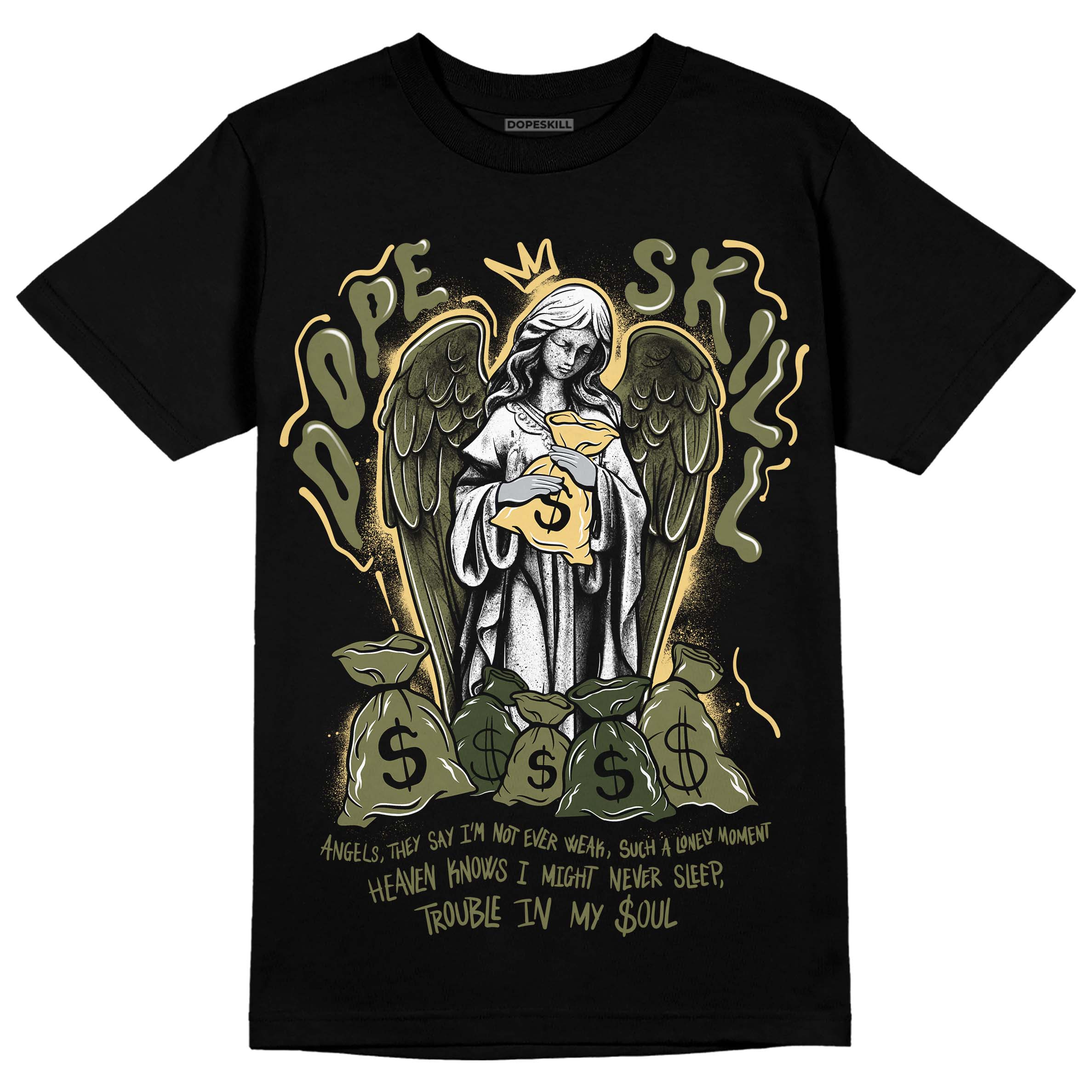 Craft Olive 4s superstreetwear T-Shirt Angels Graphic