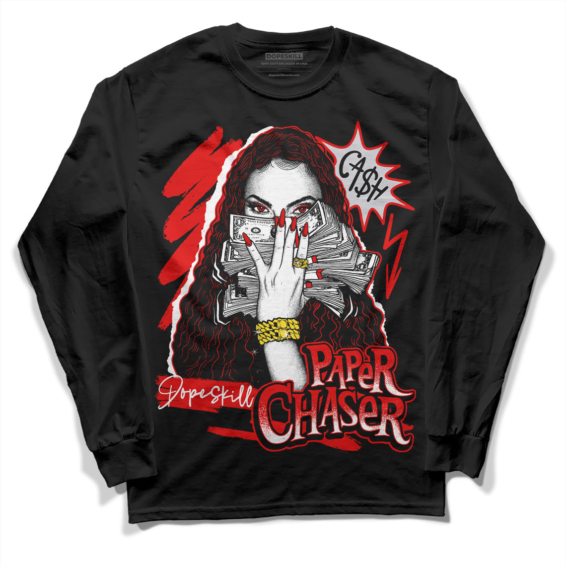 Red Cement 4S superstreetwear Long Sleeve T-Shirt NPC Graphic