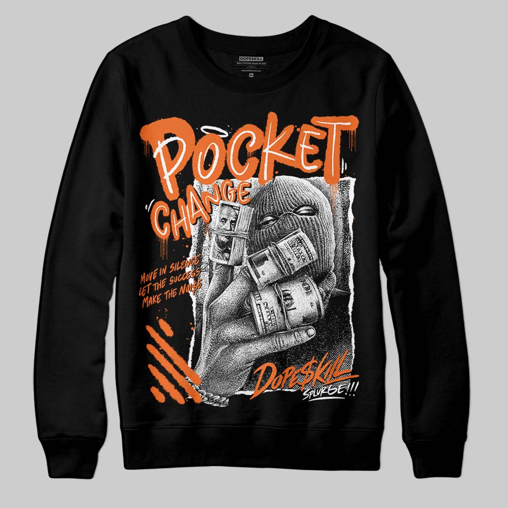 Orange Black White superstreetwear Sweatshirt Pocket Change Graphic