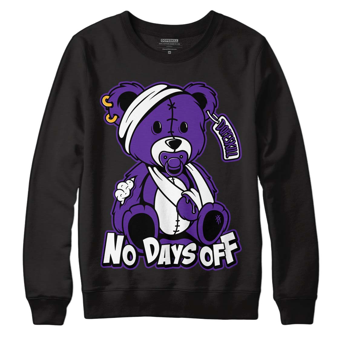 PURPLE Collection superstreetwear Sweatshirt Hurt Bear Graphic