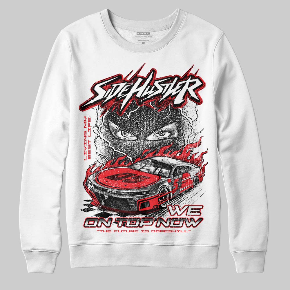 Red Collection superstreetwear Sweatshirt New Side Hustler Graphic