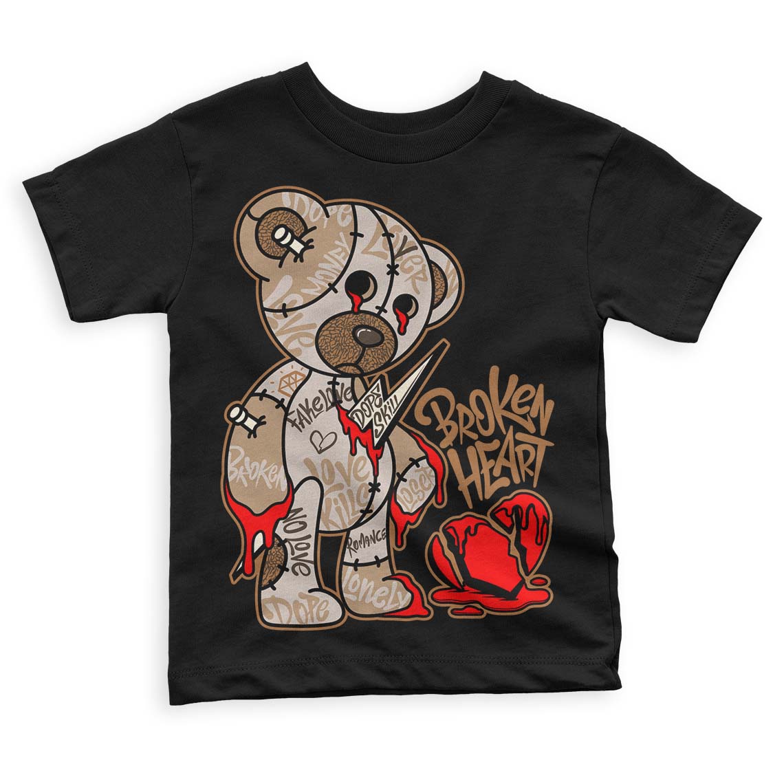 Palomino 3s superstreetwear Toddler Kids T-shirt Broken Heart Graphic