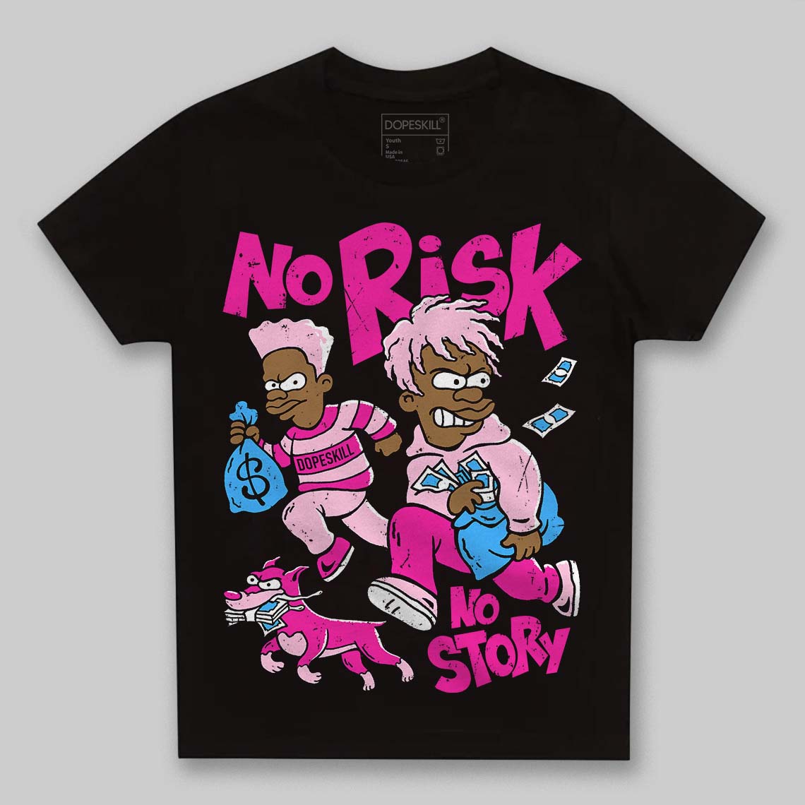Pink Collection superstreetwear Toddler Kids T-shirt No Risk No Story Graphic
