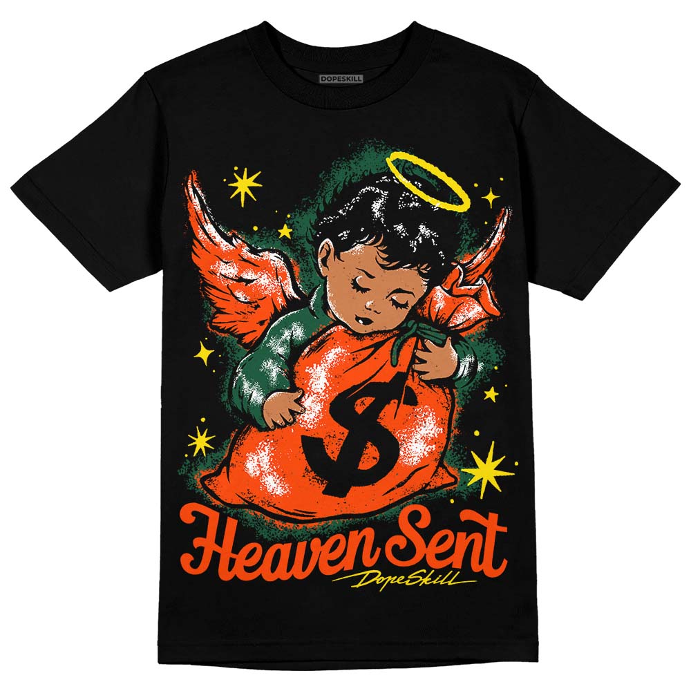 Dunk Team Dark Green Orange superstreetwear T-Shirt Heaven Sent Graphic