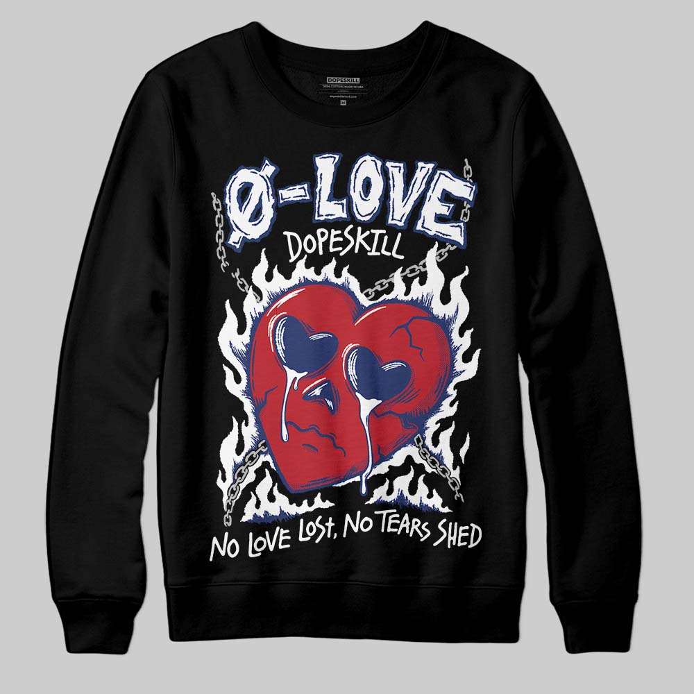 Rare Air Deep Royal Blue 1s superstreetwear Sweatshirt Crying Heart Graphic