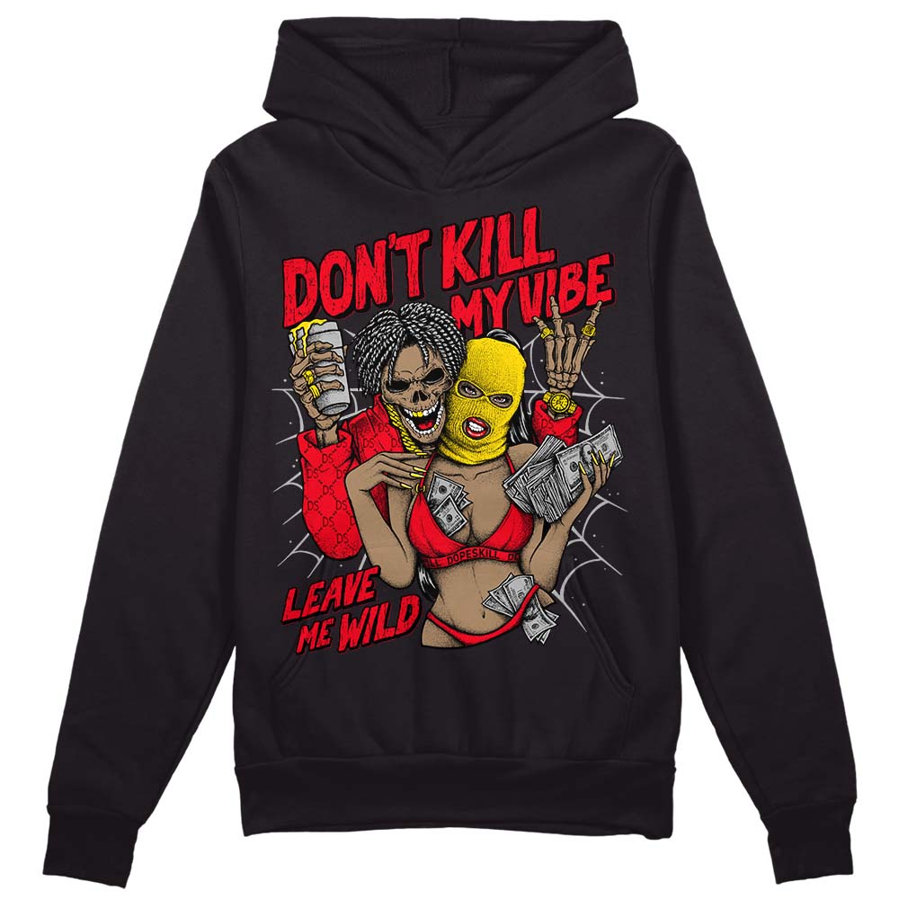 Red Thunder 4s superstreetwear Hoodie Sweatshirt Don't Kill My Vibe Graphic