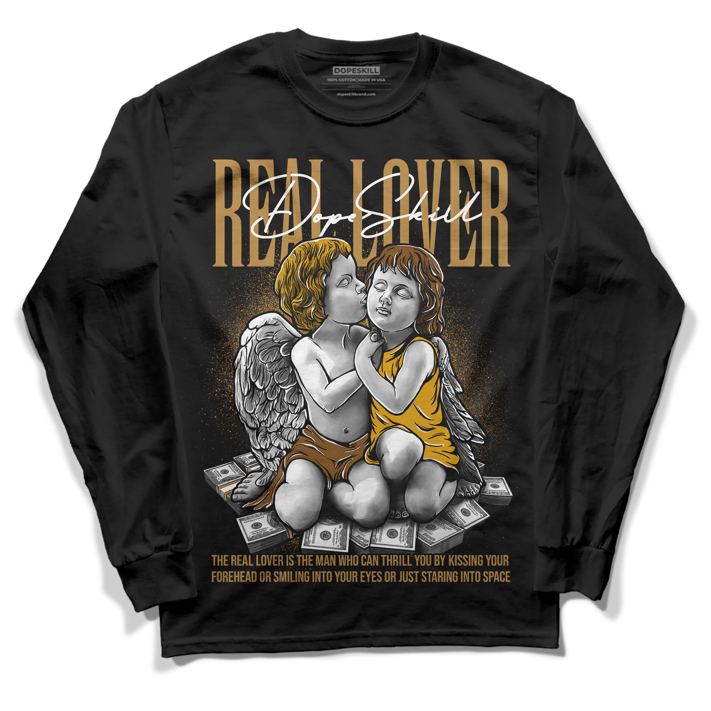 Wheat 13s superstreetwear Long Sleeve T-Shirt Real Lover Graphic