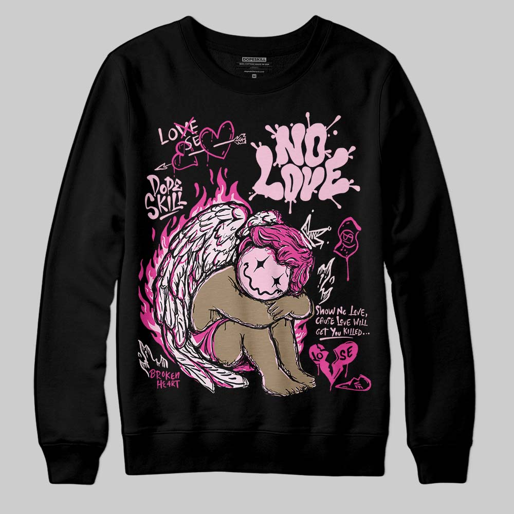 Pink Collection superstreetwear Sweatshirt No Love Graphic