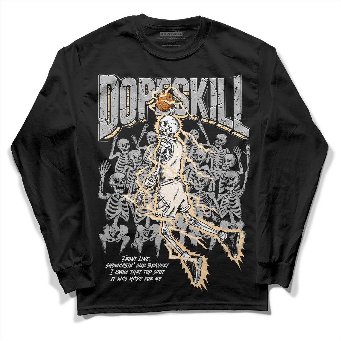 Off Noir 3s superstreetwear Long Sleeve T-Shirt Thunder Dunk Graphic
