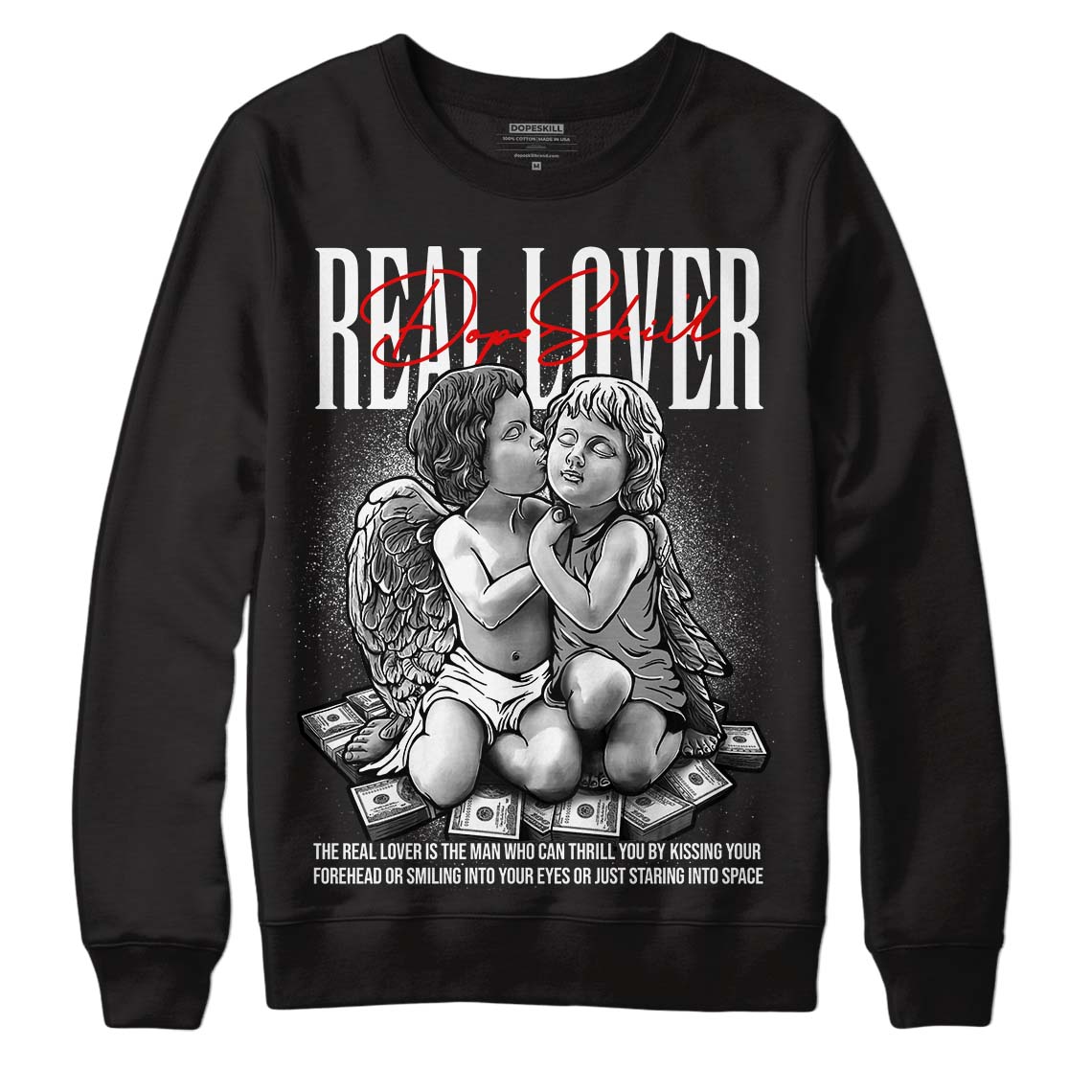 85 Black White 1s superstreetwear Sweatshirt Real Lover Graphic