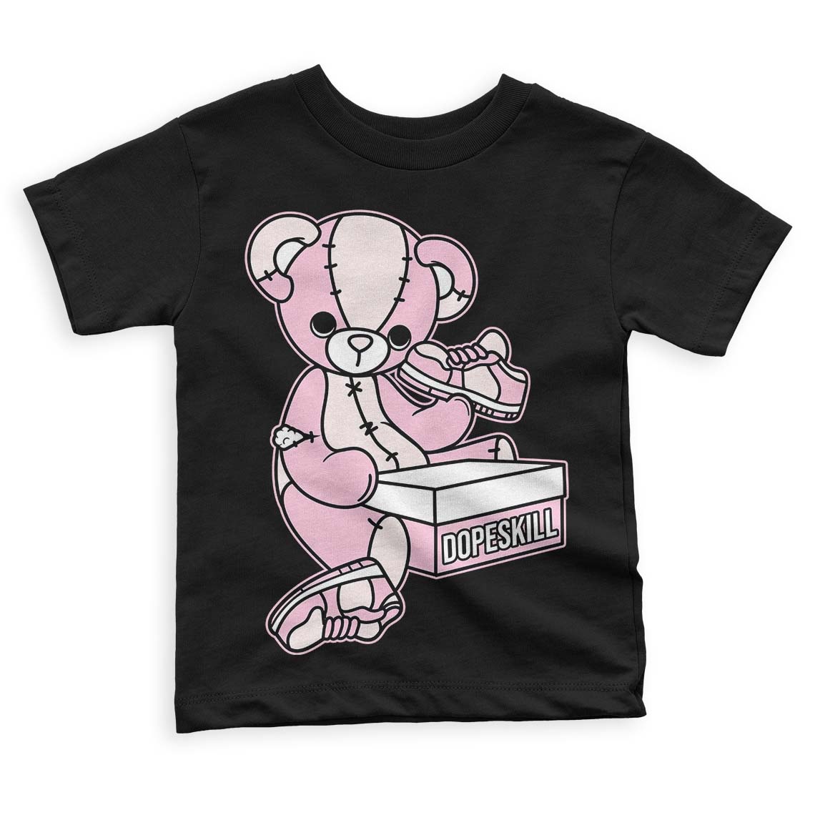 Dunk Low Pink Foam superstreetwear Toddler Kids T-shirt Sneakerhead BEAR Graphic