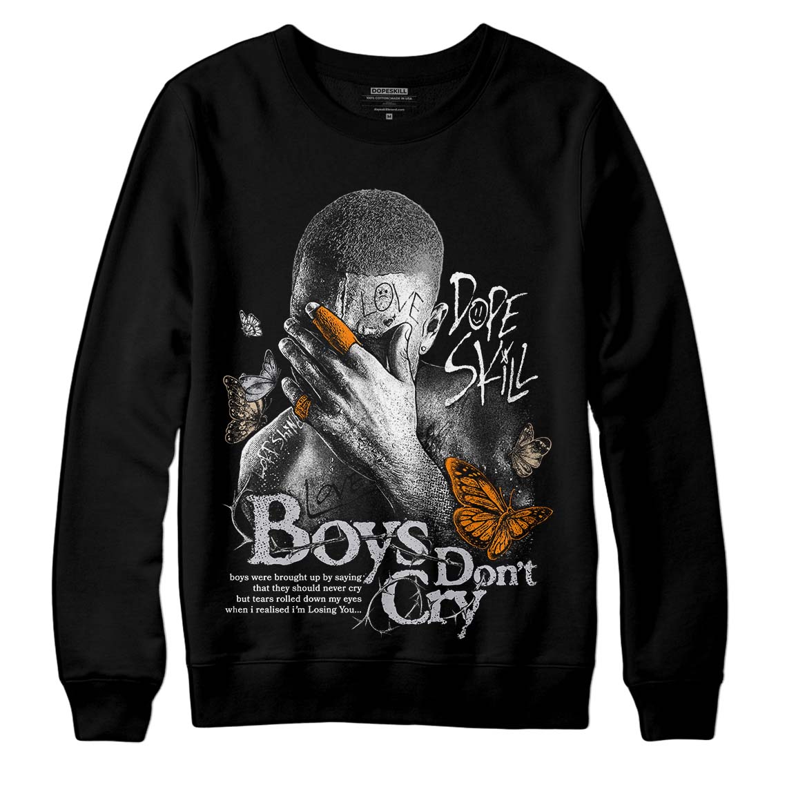 Grey Collection superstreetwear Sweatshirt Boys Don't Cry Graphic