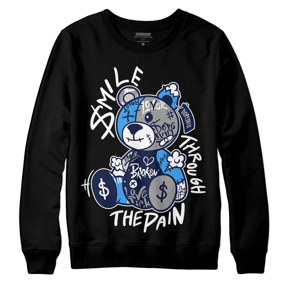 AJ Spizike White Obsidian superstreetwear Sweatshirt Smile Through The Pain Graphic