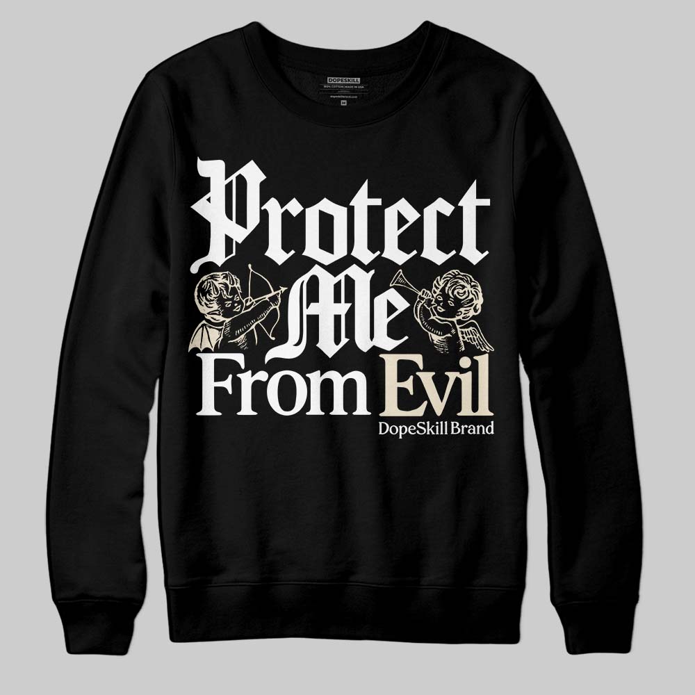 Reverse Metallic 5s superstreetwear Sweatshirt Protect Me From Evil Graphic