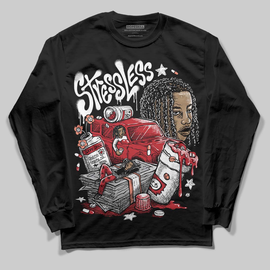 Ruby 1s superstreetwear Long Sleeve T-Shirt Stressless Graphic