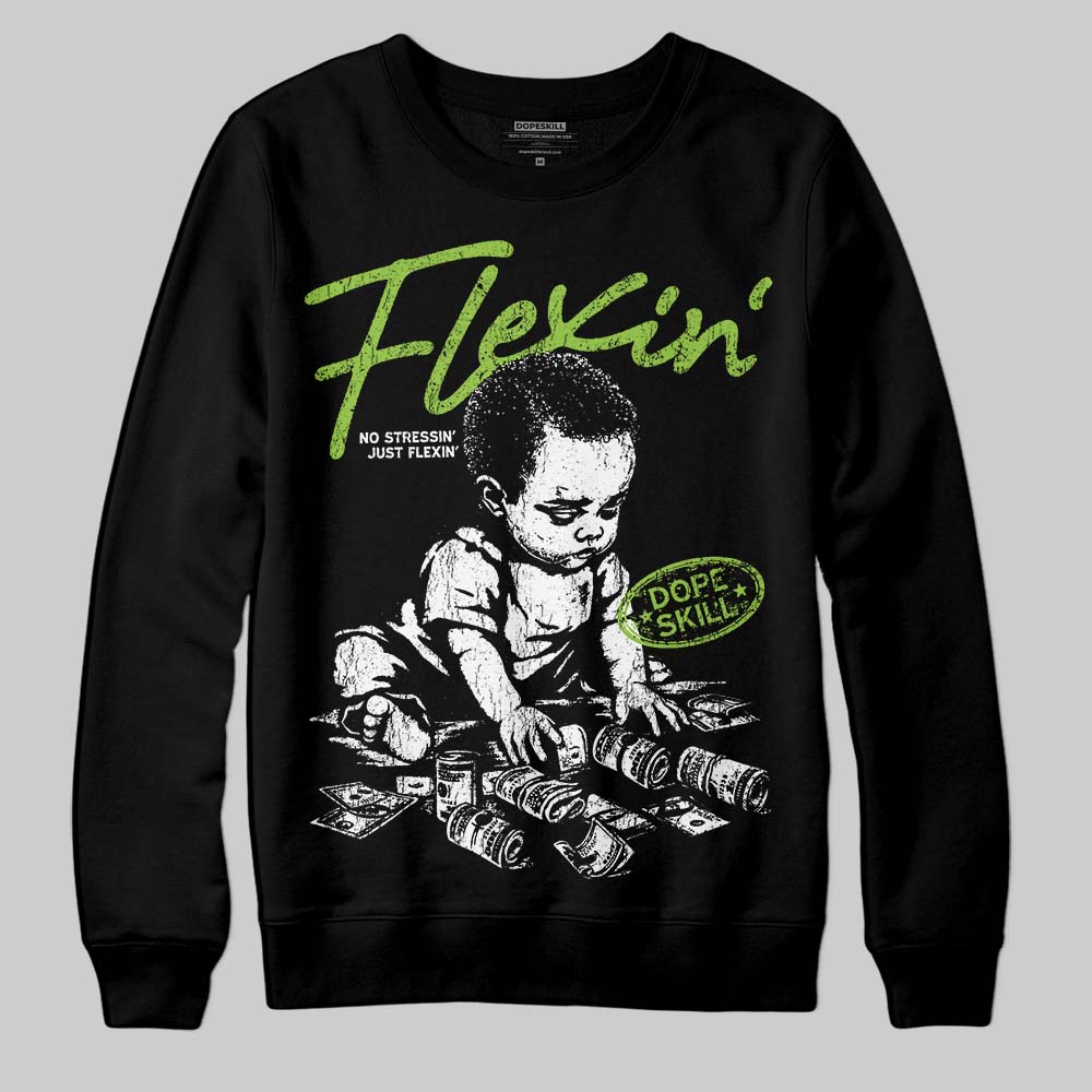 Neon Green Collection superstreetwear Sweatshirt Flexin' Graphic