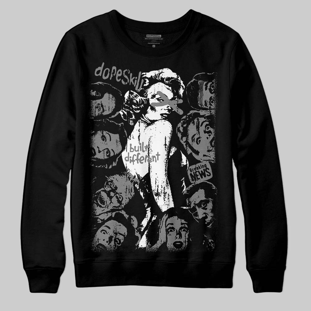 Grey Collection superstreetwear Sweatshirt Built Different Graphic