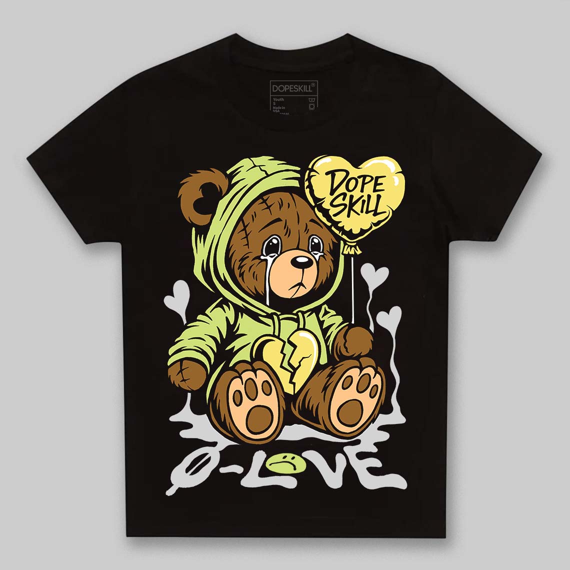 Light Lemon Twist 4s superstreetwear Toddler Kids T-shirt Broken Bear Graphic