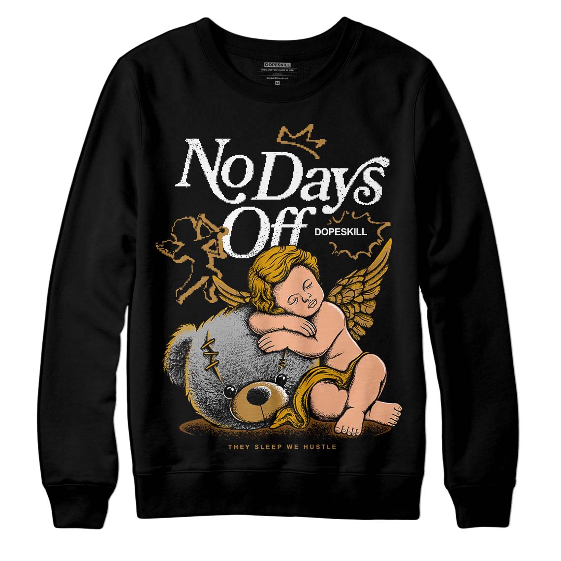 Wheat 13s superstreetwear Sweatshirt New No Days Off Graphic