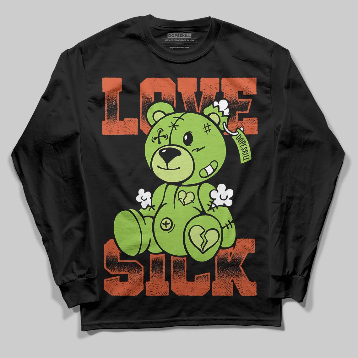 Neon Green Collection superstreetwear Long Sleeve T-Shirt Love Sick Graphic