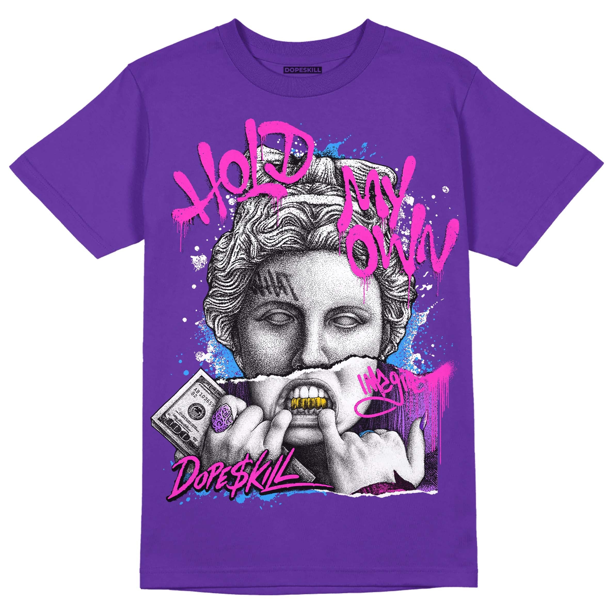 PURPLE Collection superstreetwear Purple T-shirt Hold My Own Graphic
