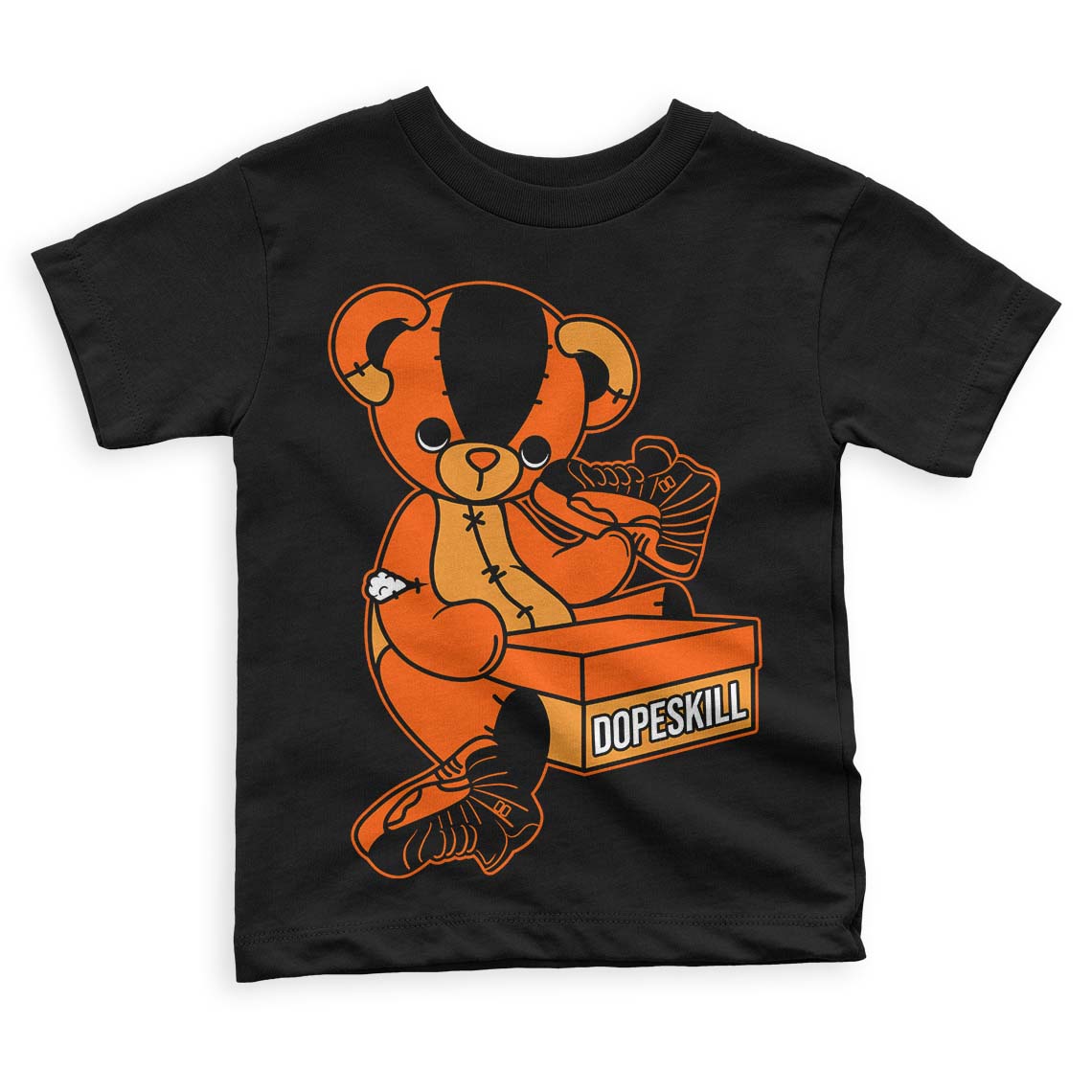 Brilliant Orange 12s superstreetwear Toddler Kids T-shirt Sneakerhead BEAR Graphic