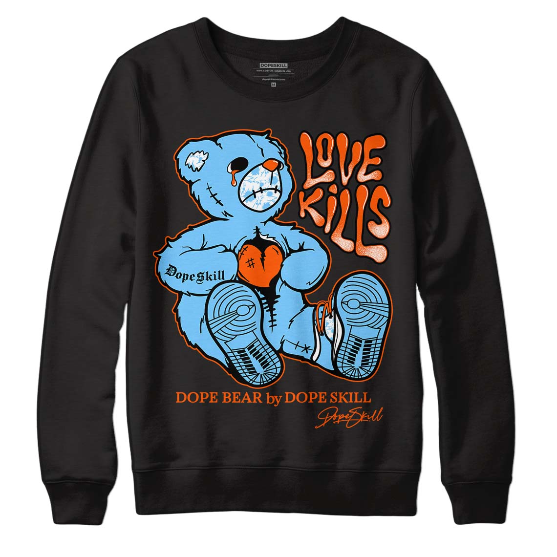 Dunk Low Futura University Blue superstreetwear Sweatshirt Love Kills Graphic