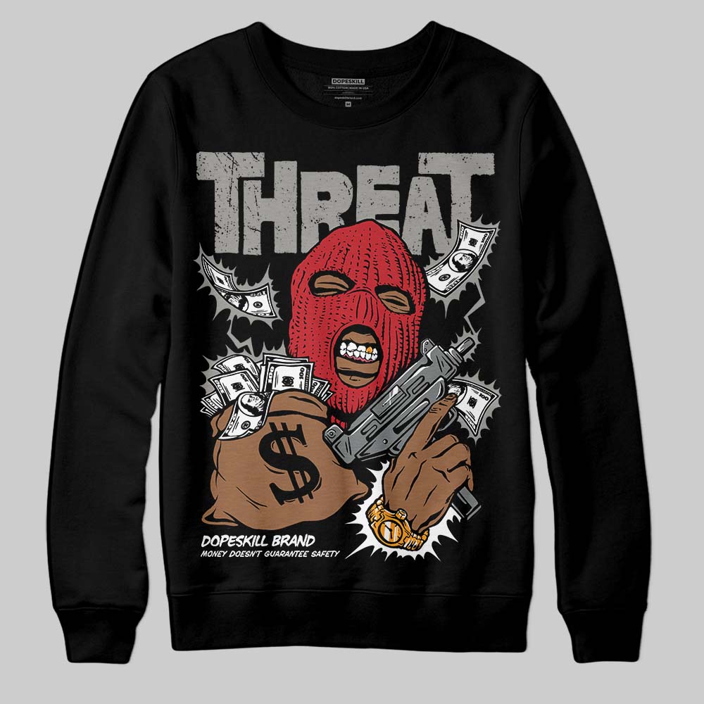 Cool Grey 9s superstreetwear Sweatshirt Under Threat Graphic