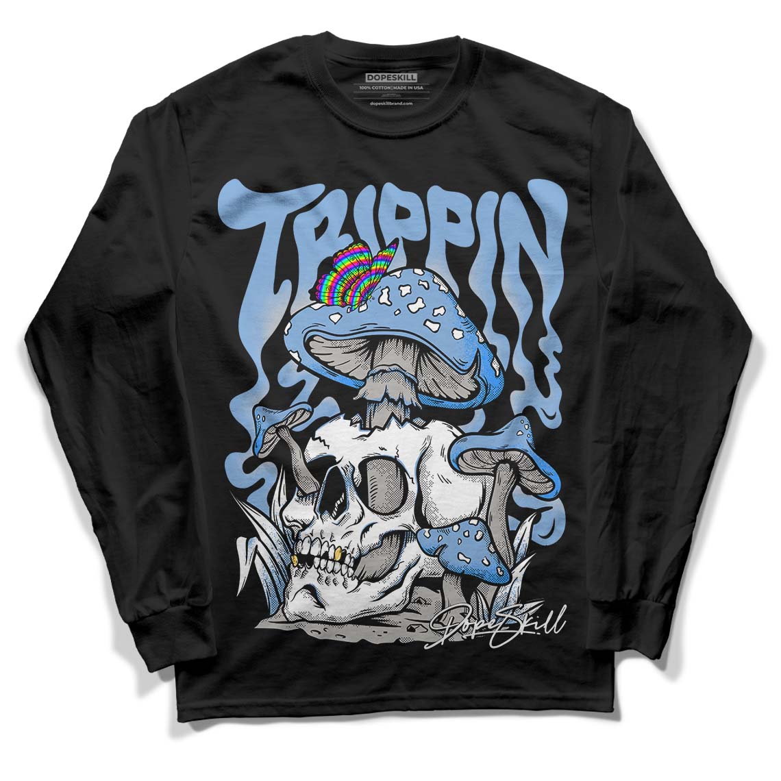 University Blue 5s superstreetwear Long Sleeve T-Shirt Trippin Graphic