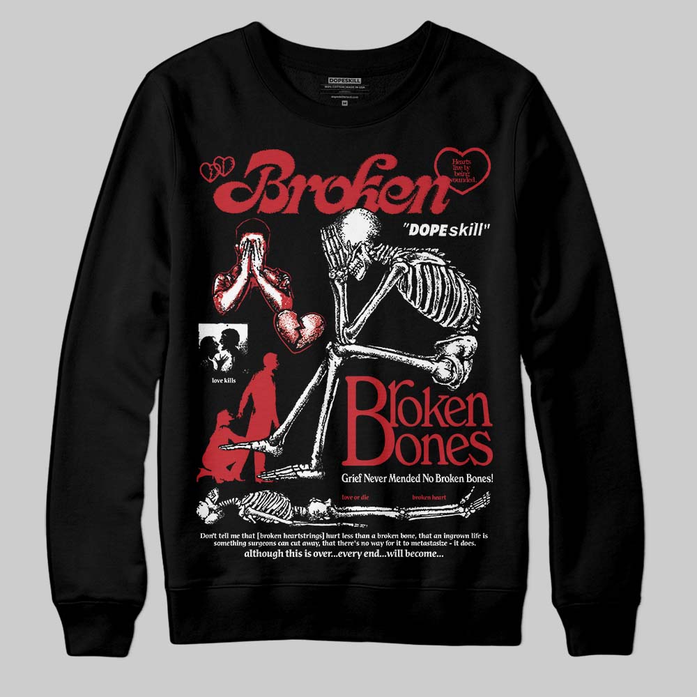 Ruby 1s superstreetwear Sweatshirt Broken Bones Graphic