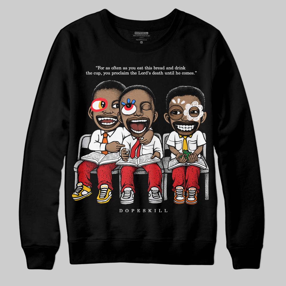 Red Cement 4s superstreetwear Sweatshirt First Sunday Graphic