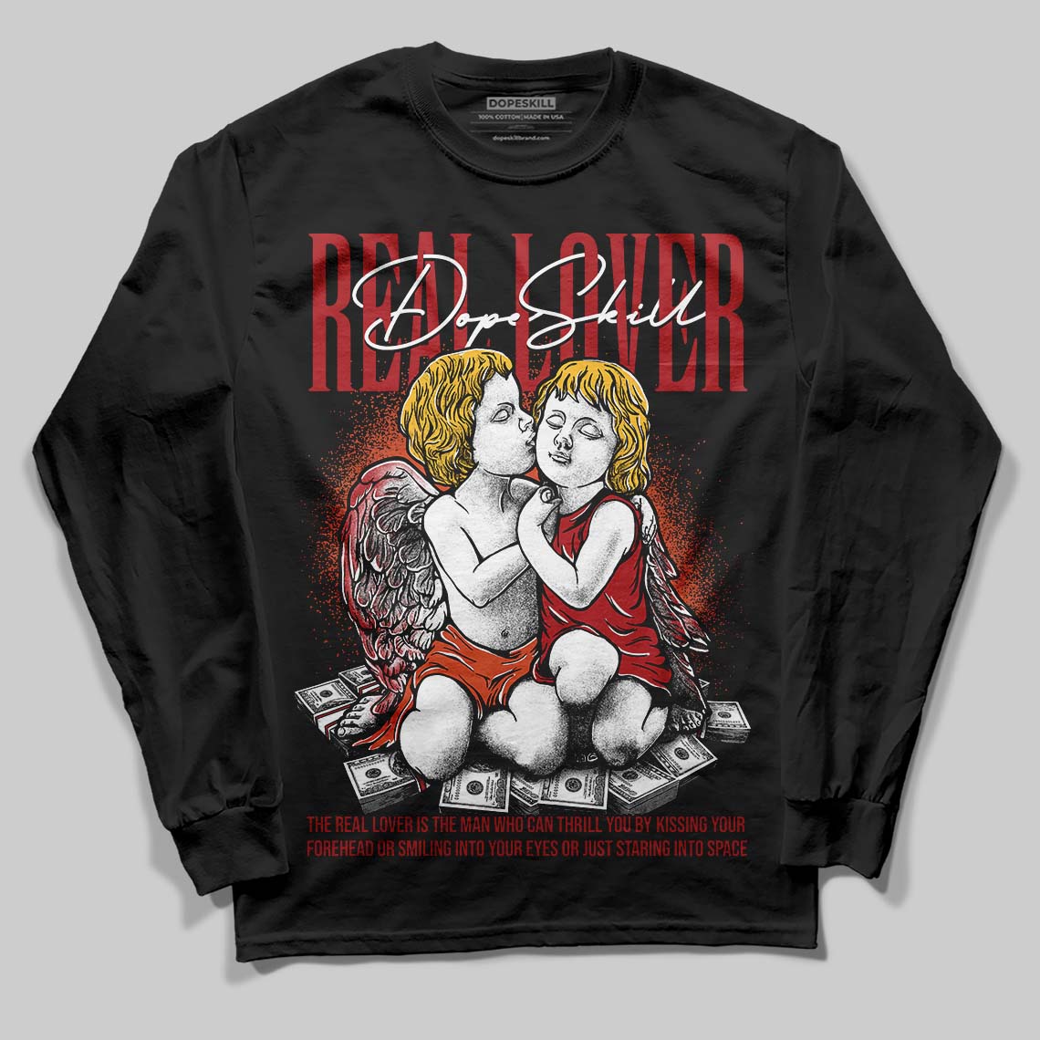 Brick By Brick 4s superstreetwear Long Sleeve T-Shirt Real Lover Graphic