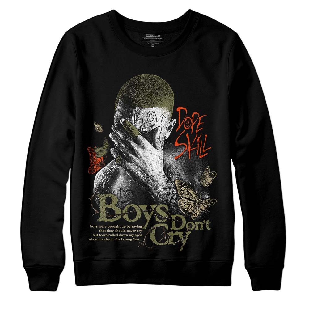 Olive Collection superstreetwear Sweatshirt Boys Don't Cry Graphic