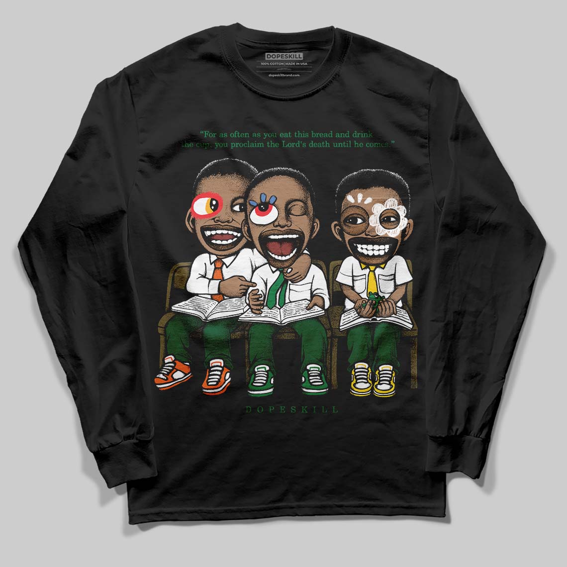 Green Collection superstreetwear Long Sleeve T-Shirt First Sunday Graphic