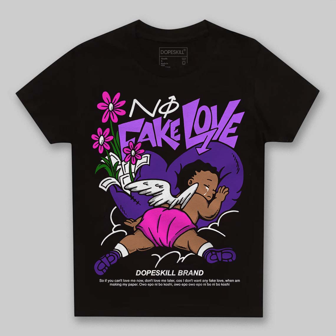 PURPLE Collection superstreetwear Toddler Kids T-shirt No Fake Love Graphic