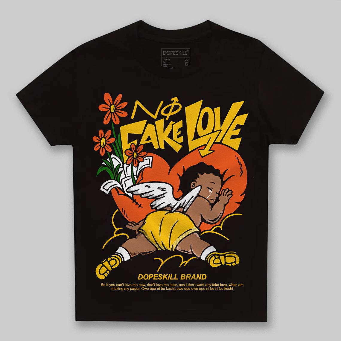 Yellow Collection superstreetwear Toddler Kids T-shirt No Fake Love Graphic