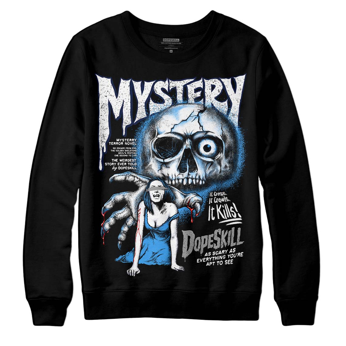 Midnight Navy 3s superstreetwear Sweatshirt Mystery Ghostly Grasp Graphic