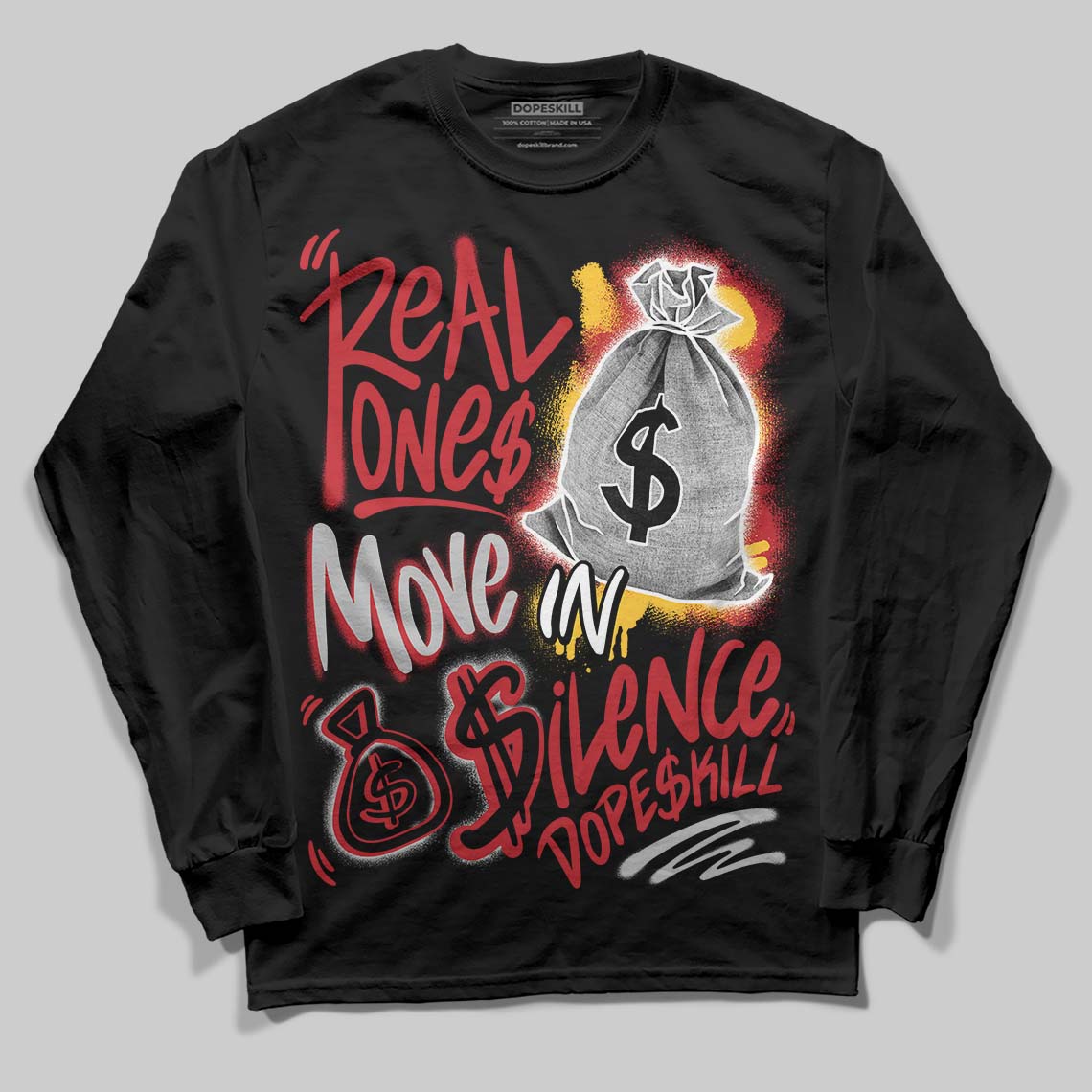 Ferrari 14s superstreetwear Long Sleeve T-Shirt Real Ones Move In Silence Graphic