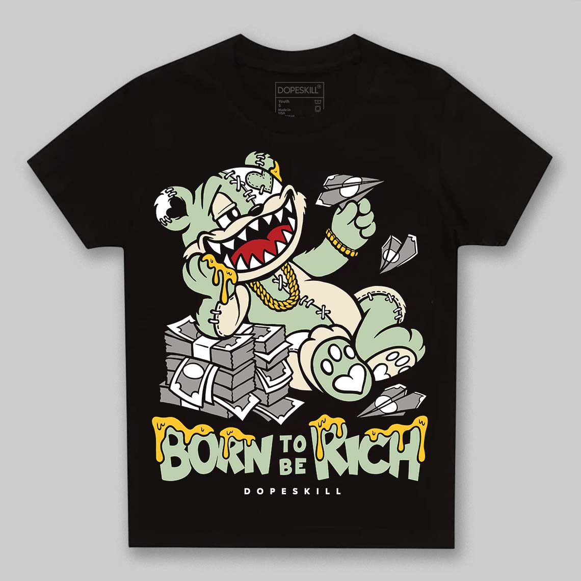 Seafoam 4s 2025 superstreetwear Toddler Kids T-shirt Born To Be Rich Graphic