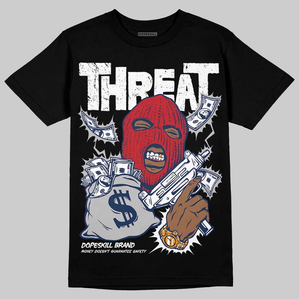 Summit White Navy 4s superstreetwear T-Shirt Under Threat Graphic