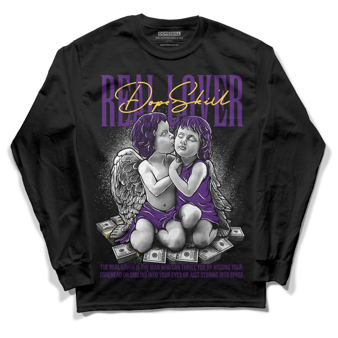 Field Purple 12s superstreetwear Long Sleeve T-Shirt Real Lover Graphic