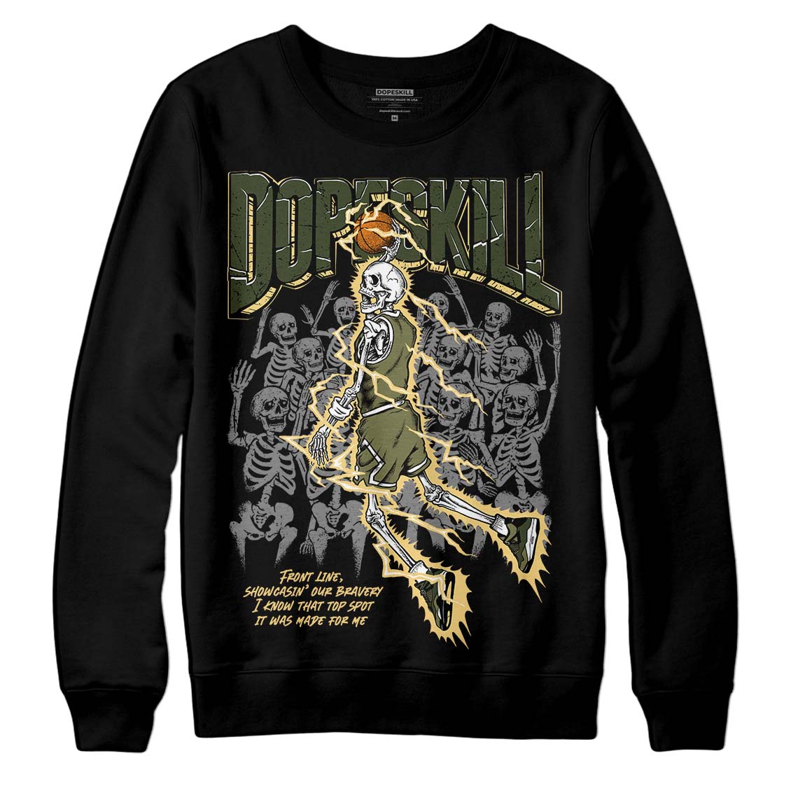 Craft Olive 4s superstreetwear Sweatshirt Thunder Dunk Graphic