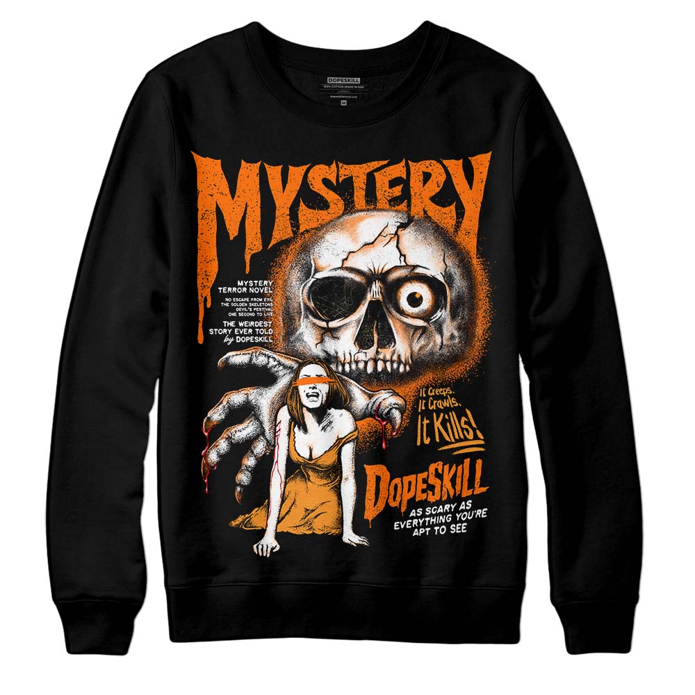 Orange Black White superstreetwear Sweatshirt Mystery Ghostly Grasp Graphic