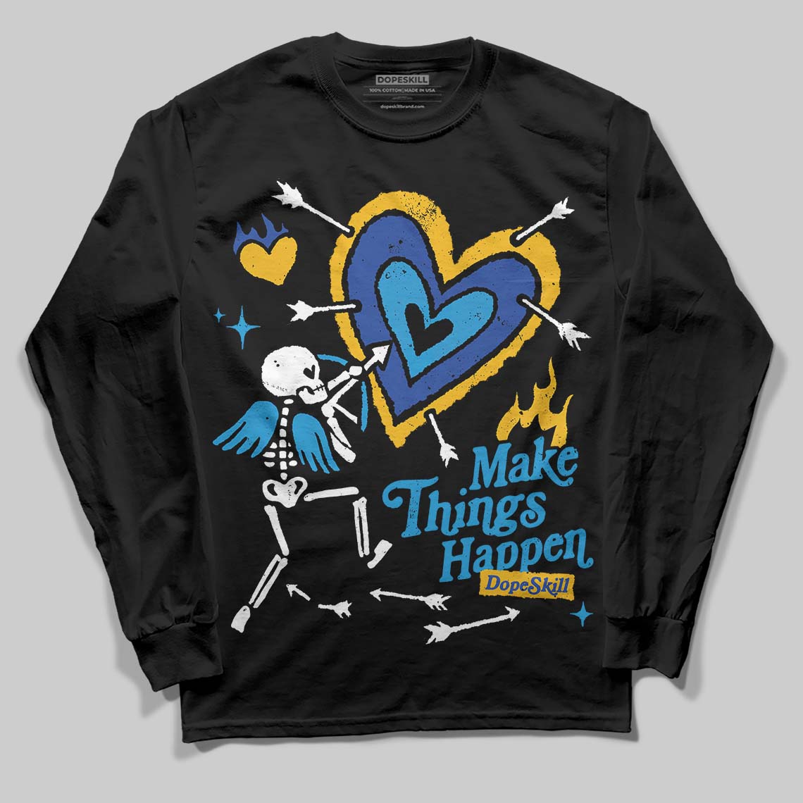 Royal Blue Collection superstreetwear Long Sleeve T-Shirt Make Things Happen Graphic