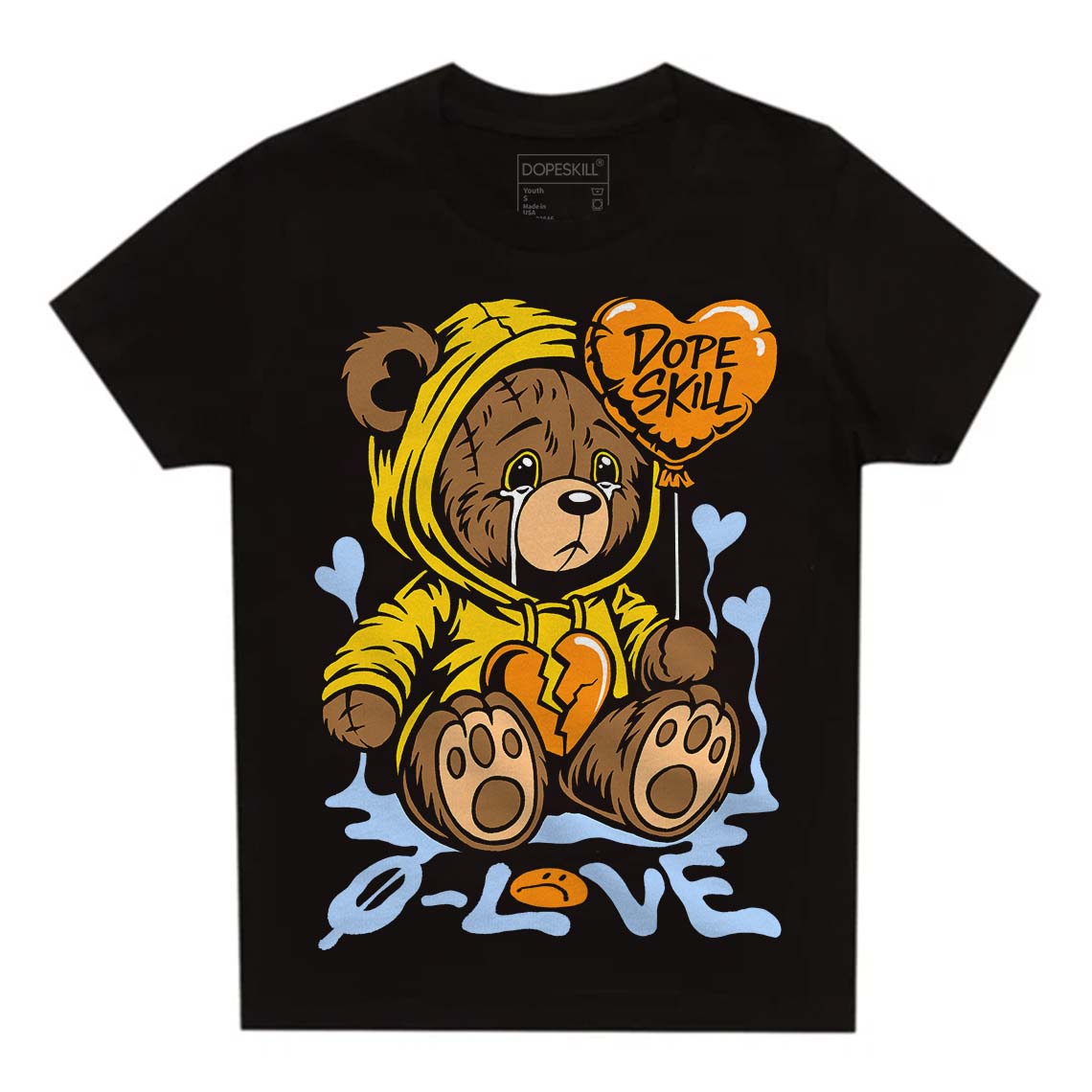 Yellow Ochre 6s superstreetwear Toddler Kids T-shirt Broken Bear Graphic