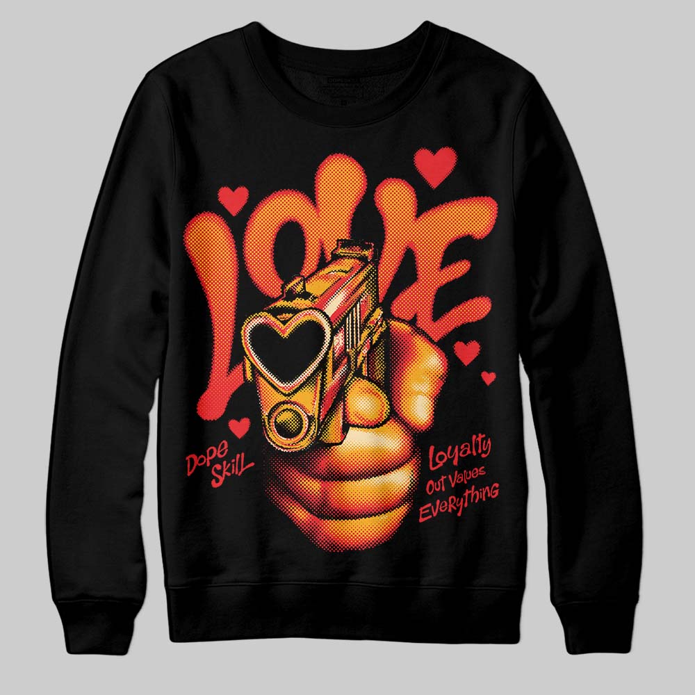 Red Collection superstreetwear Sweatshirt Love Shot Graphic