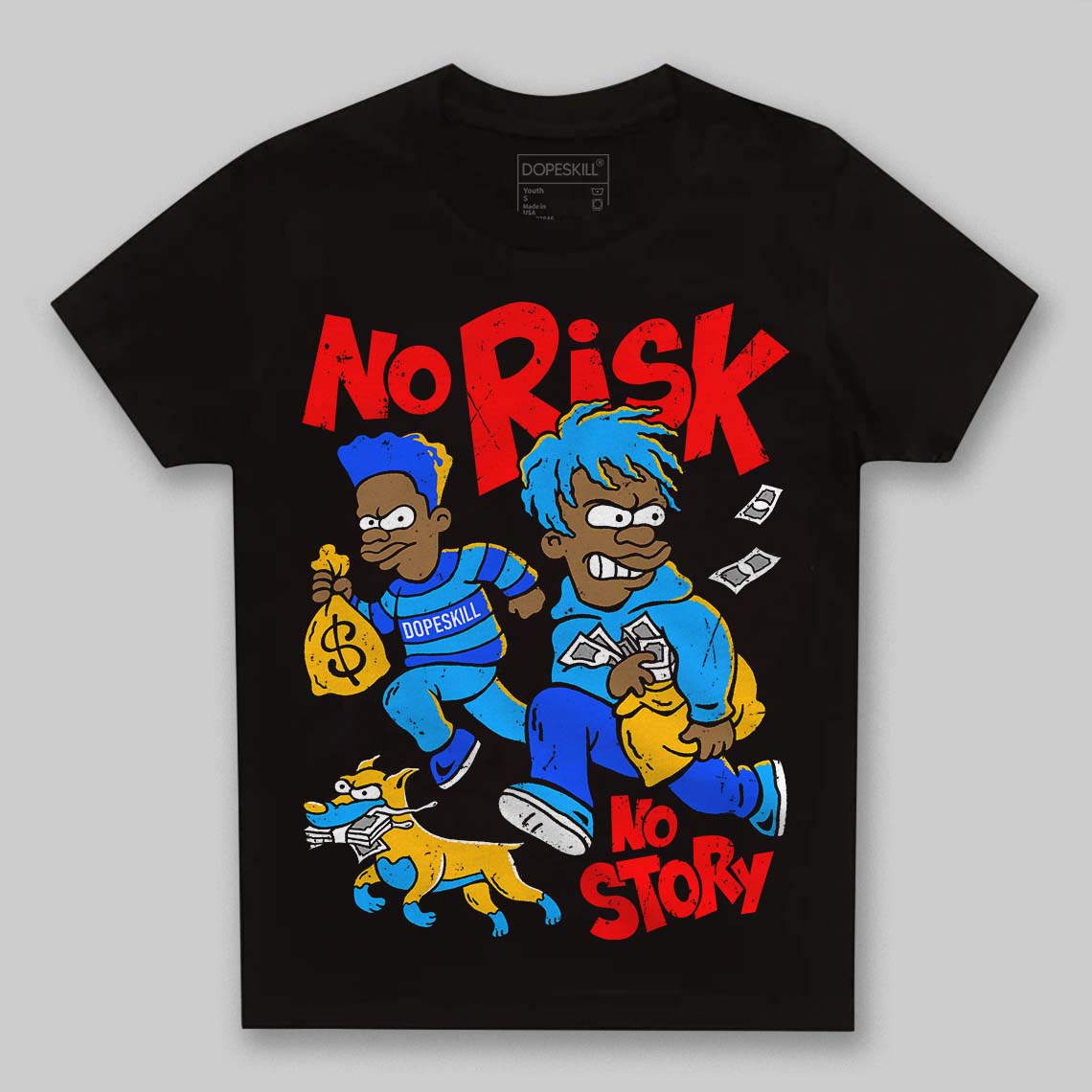 Royal Blue Collection superstreetwear Toddler Kids T-shirt No Risk No Story Graphic