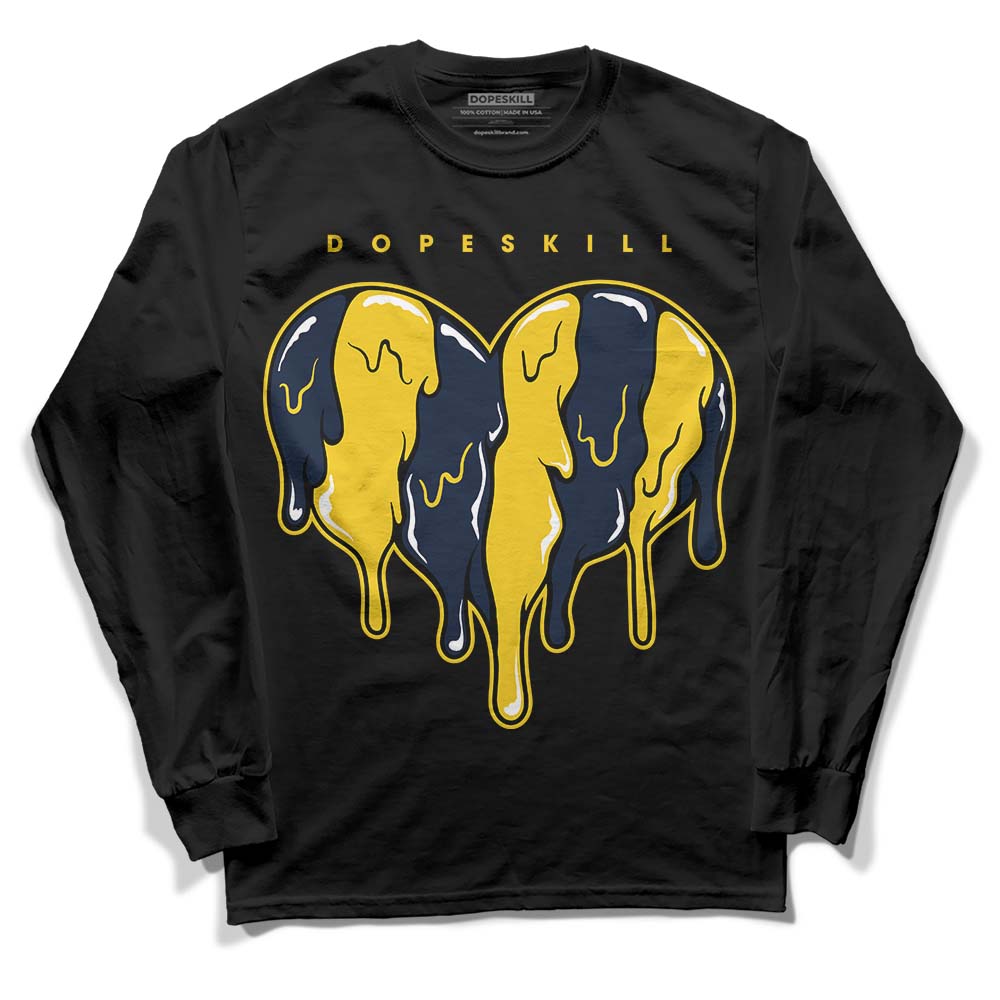 Michigan Dunks superstreetwear Long Sleeve T-Shirt Slime Drip Heart Graphic