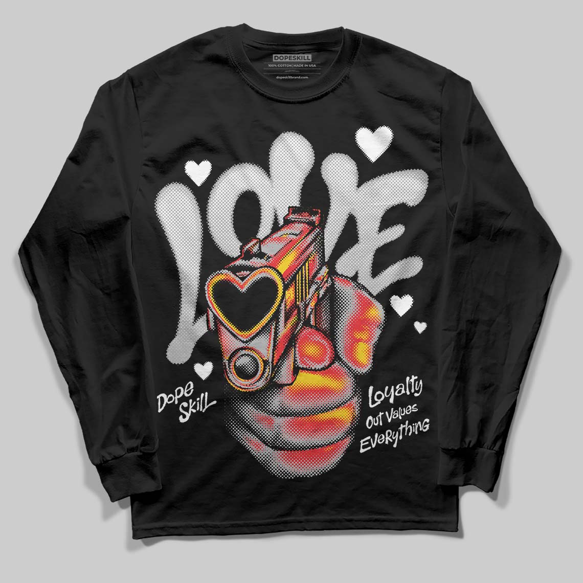 Dunk Panda White Black superstreetwear Long Sleeve T-Shirt Love Shot Graphic